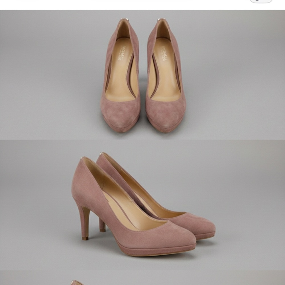Elegant Women's Pink Suede Shoes